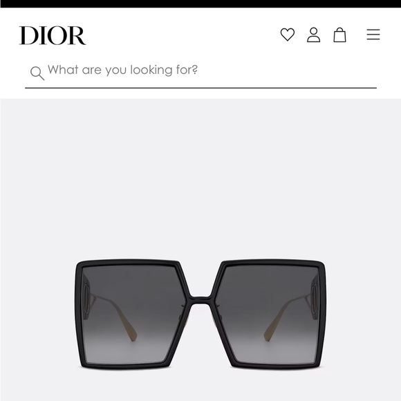 NWOT Christian Dior large frame sunglasses in case - Picture 4 of 10